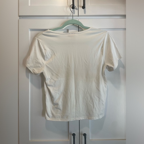 Women's Simple White Top - Picture 2 of 3